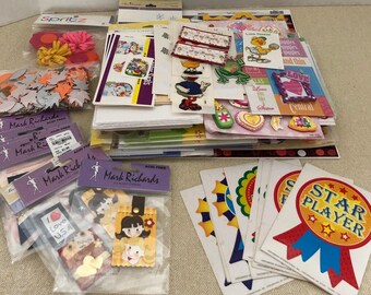 Mixed Lot Scrapbooking Crafting Stickers Holiday and All Occasions Most Unopened