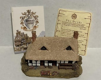 Vtg Collectible Izaak Walton Cottage House Village Sculpture by Lilliput Lane