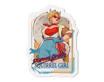 Squirrel Girl Doreen Green Marvel Rivals 2x2 Die Cut Magnet Gaming PC Decal