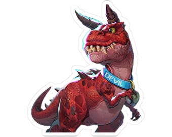 Marvel Rivals Devil Dinosaur Sticker - Vanguard Glossy Gaming Decal