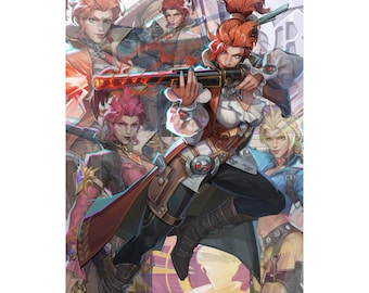 Elsa Bloodstone Marvel Rivals Poster Monster Hunter Satin Art Print Gaming Decor