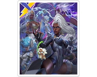 Marvel Rivals Storm Kiss-Cut Sticker - Ororo Munroe Duelist Glossy Gaming Decal