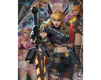 Marvel Rivals Magik Poster - Illyana Rasputin Satin Art Print Gaming Wall Decor