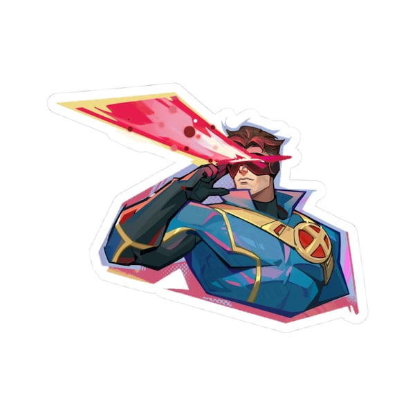 Marvel Rivals Cyclops Sticker - Duelist Glossy Gaming Decal
