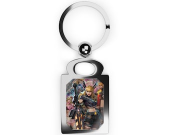 Marvel Rivals Magik Keychain - Illyana Rasputin Art Zinc Alloy Metal Keyring Tag