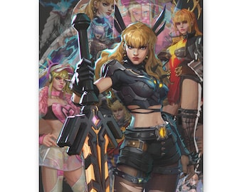 Magik Marvel Rivals Canvas Art - Illyana Rasputin Stretched Matte Gaming Decor