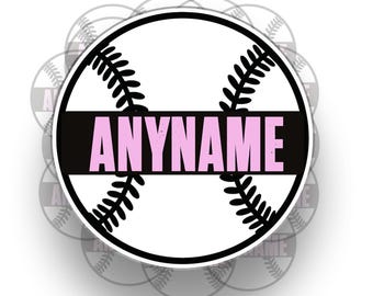 Décalcomanie personnalisée pour casque de baseball : autocollant en vinyle avec numéro de nom personnalisé