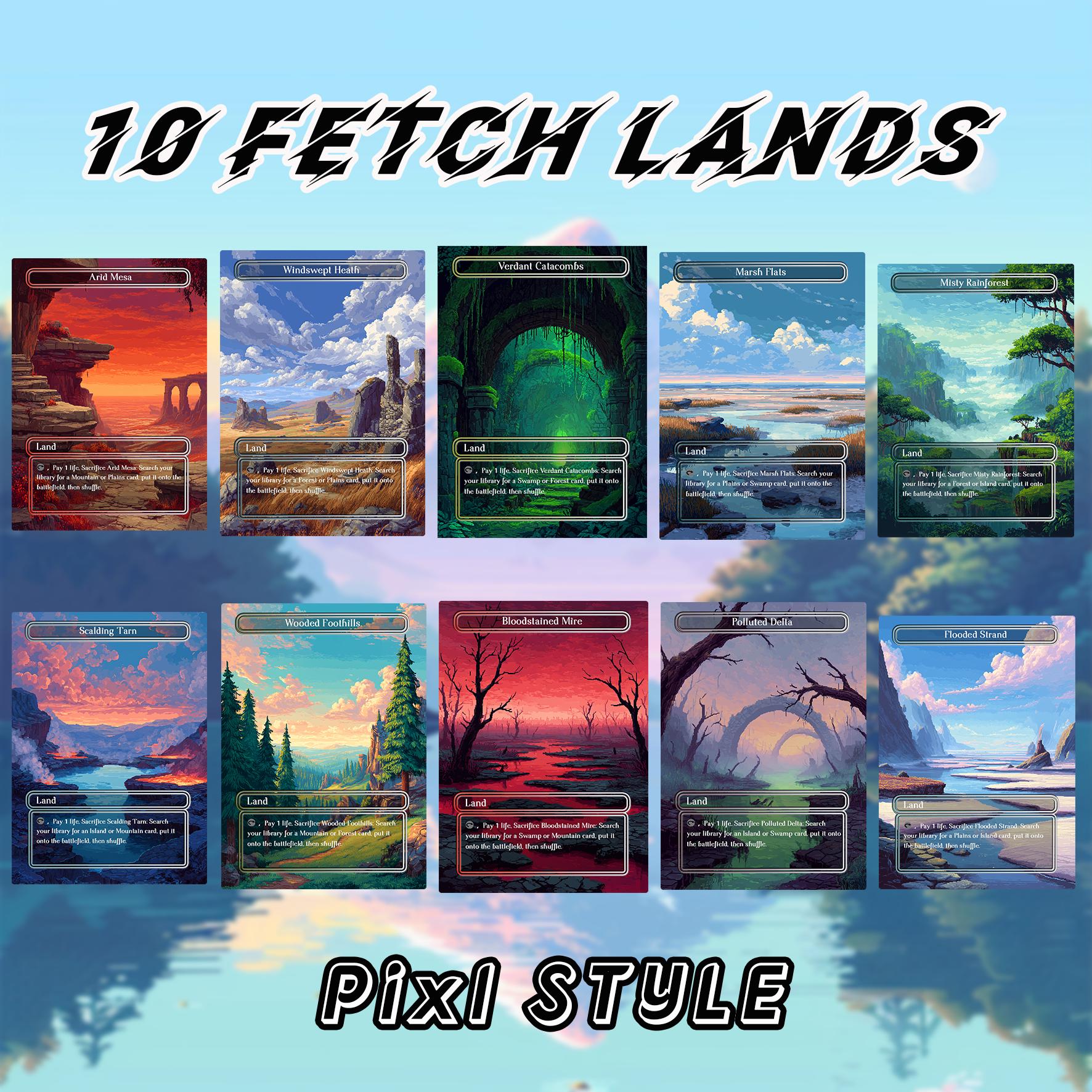 Pixel Land Set Mtg - Etsy