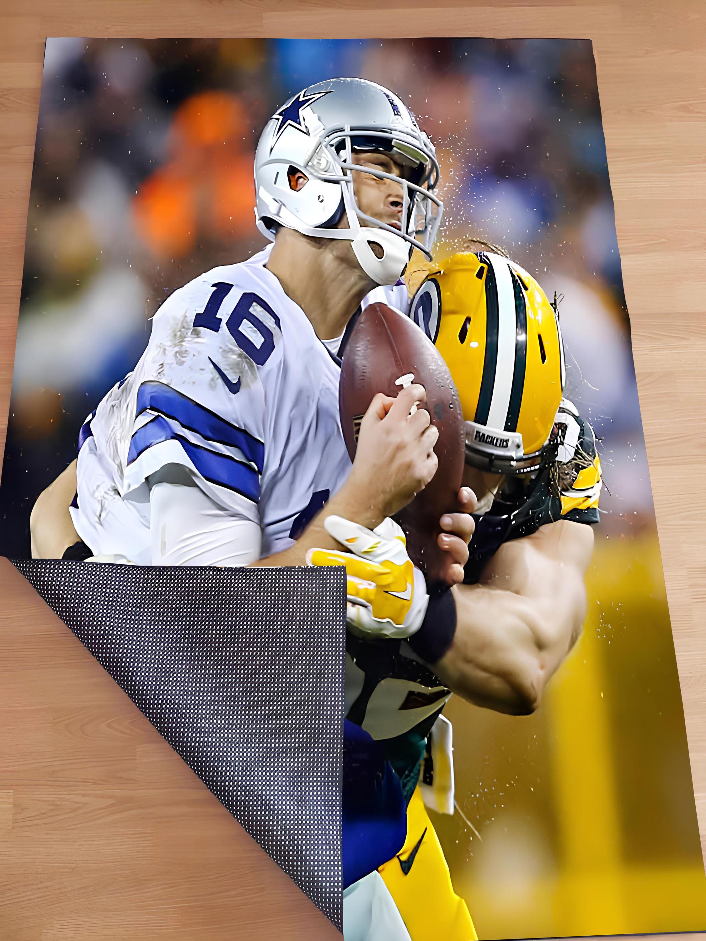 NFL Football Teams Area Rug: Non-slip Sports Fan Decor - Etsy