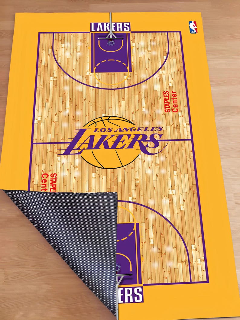 Custom Basketball Court Rug,favourite Team or Personal Logo,lover Gift ...