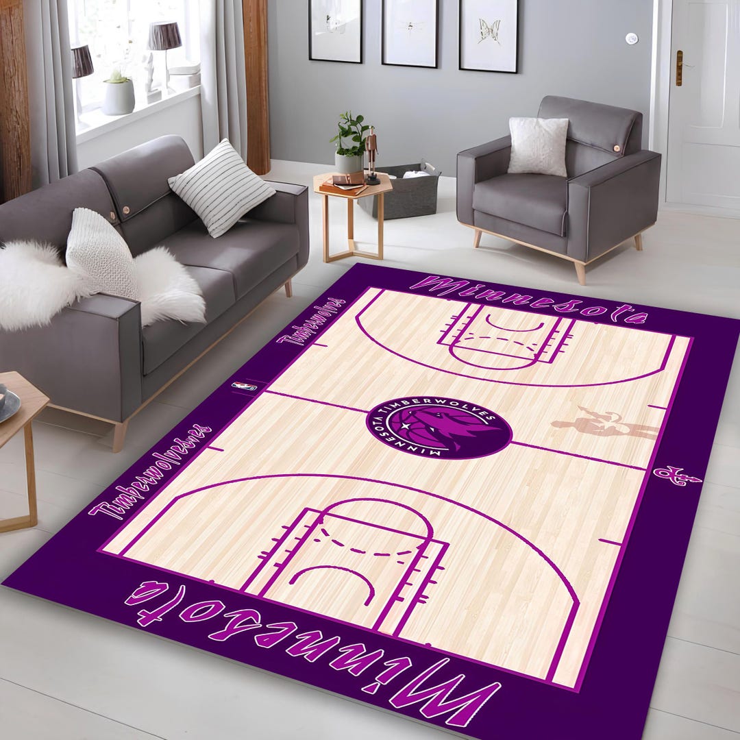 Basketball 3 Point Line Rug Custom Basketball Court Rug,favourite Team or Personal Logo,lover Gift ...