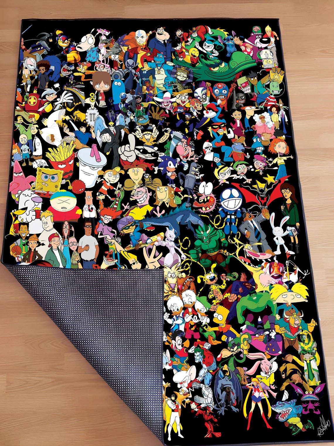 Cartoon Network Rug, Retro Game Room Carpet, Boys Room Decor - Etsy