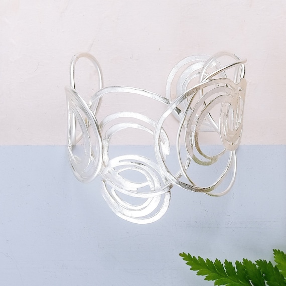 Silver Statement Cuff Bracelet, Silver Statement Cuff, Silver Cuff, Cuff Bracelet, Silver Bracelet, Silver Bracelet Cuff, Statement Bracelet