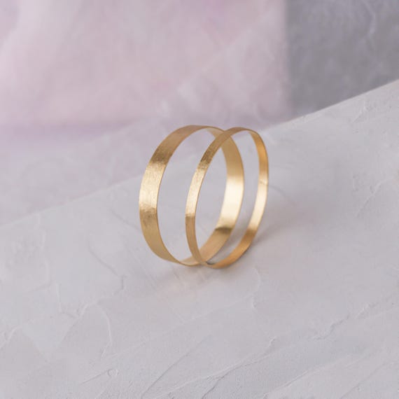 Textured Gold Bangle Set, Thin Gold Bangle Set, Textured Stacking Bracelets, Gold Modern Stacking Bracelet, Thin Minimalist Bracelet Set