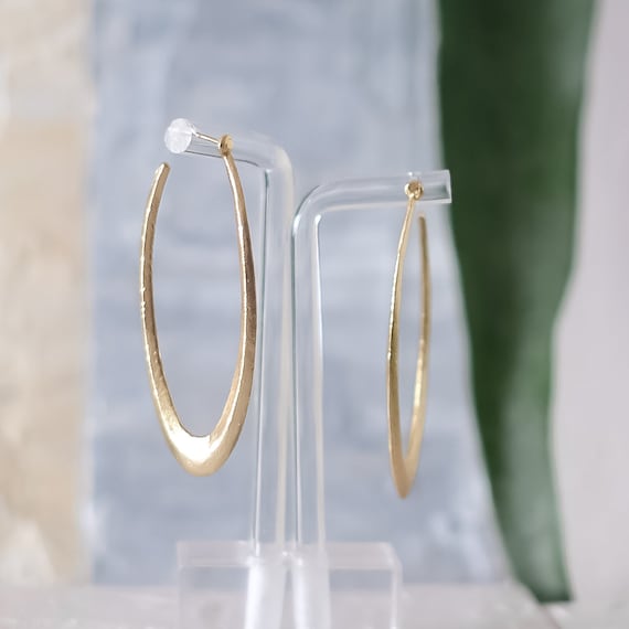 Gold Hoop Earring, Large Gold Earring, Gold Statement Earring, Statement Hoop Earring, Golden Hoop Earring, Dangle Earring, Big Hoop Earring