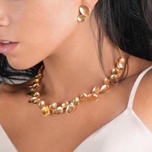 Short Gold Necklace, Bohemian Jewelry, Unique Gold Necklace, Gold Shell Necklace, Modern Gold Necklace, Gold Necklace, Modern Jewelry Women