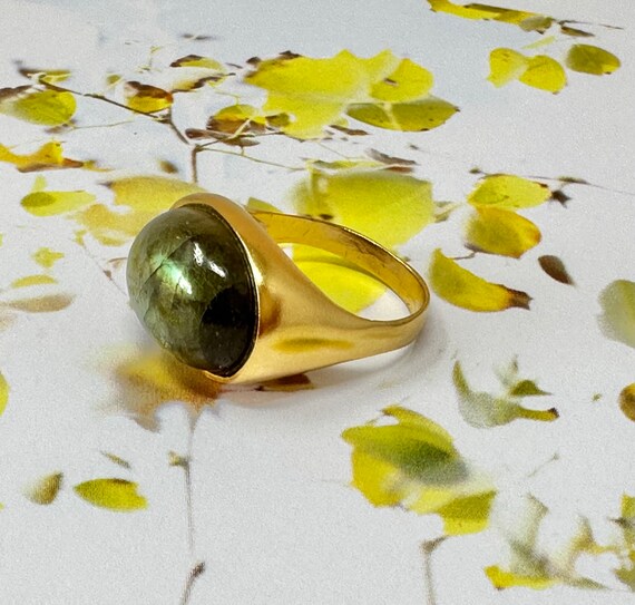 Oval Gold Solitaire Ring, Gold Solitaire Ring, Gold Ring, Gold Ring For Women, Statement Ring, Oval Gem Ring, Bezel Ring, Gemstone Ring