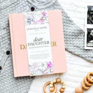 Dear Son and Dear Daughter: A Prompted Prayer Journal & Childhood Keepsake by Duncan & Stone | Baby Boy Memory Book | Scrapbook Album for Milestones | New Mom Gift | Christening or Baptism Gift | Baby Boy Scrapbook Album | Personalized Childhood Book