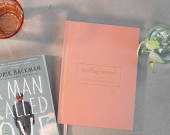 Book Tracker Reading Journal - Linen Cover with Gold Foil