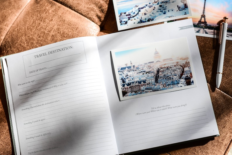 Travel Journal by Duncan & Stone | Photo Album | Adventure Book for Couples or Graduation Gift | Travel Scrapbook Gift for Women or Best Friend | Adventure Keepsake | Vacation, Camp, & Road Trip Log | Gift for Travelers