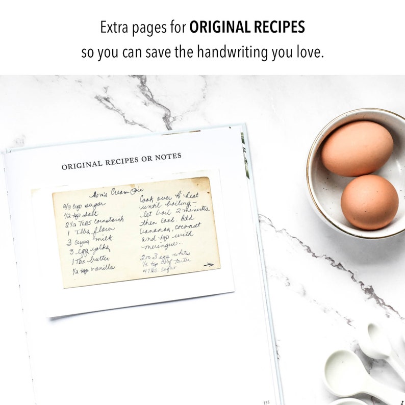 Family Recipe Book & Keepsake Journal Recipe Binder and Etsy