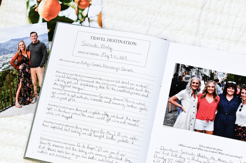 Travel Journal by Duncan & Stone | Photo Album | Adventure Book for Couples or Graduation Gift | Travel Scrapbook Gift for Women or Best Friend | Adventure Keepsake | Vacation, Camp, & Road Trip Log | Gift for Travelers