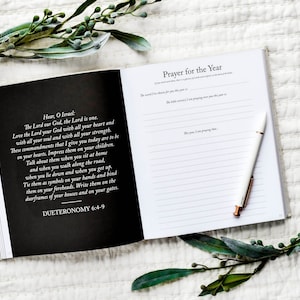 Dear Son and Dear Daughter: A Prompted Prayer Journal & Childhood Keepsake by Duncan & Stone | Baby Boy Memory Book | Scrapbook Album for Milestones | New Mom Gift | Christening or Baptism Gift | Baby Boy Scrapbook Album | Personalized Childhood Book