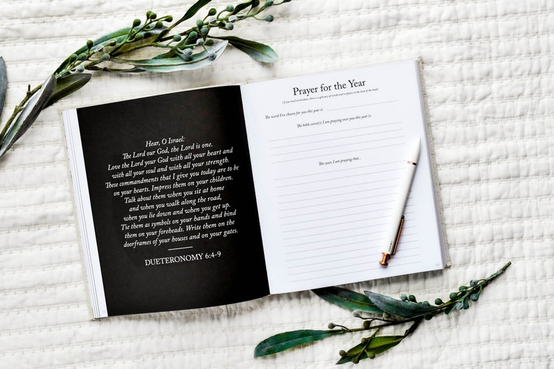 Dear Son and Dear Daughter: A Prompted Prayer Journal & Childhood Keepsake by Duncan & Stone | Baby Boy Memory Book | Scrapbook Album for Milestones | New Mom Gift | Christening or Baptism Gift | Baby Boy Scrapbook Album | Personalized Childhood Book