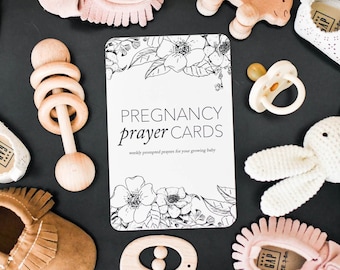 Pregnancy Gift Expecting Mom Gift | Pregnancy Prayer Cards | Announcement Reveal to Husband Grandparent