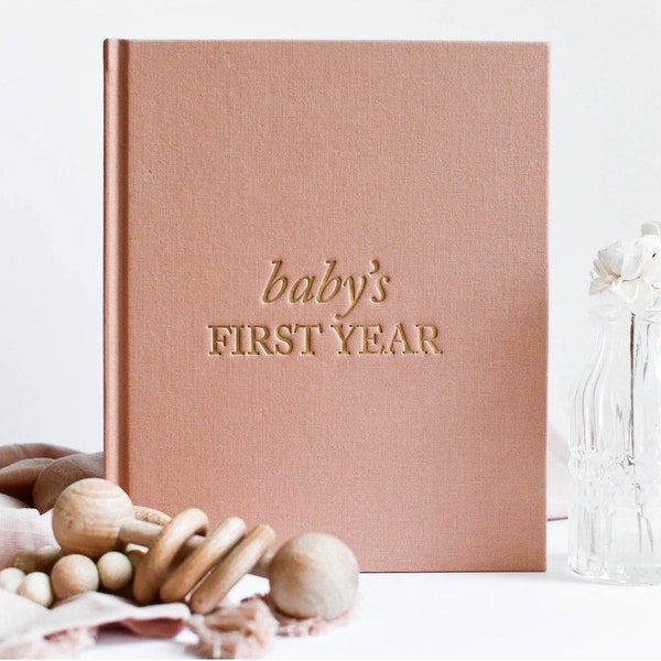 New Baby Girl First Year Scrapbook Etsy