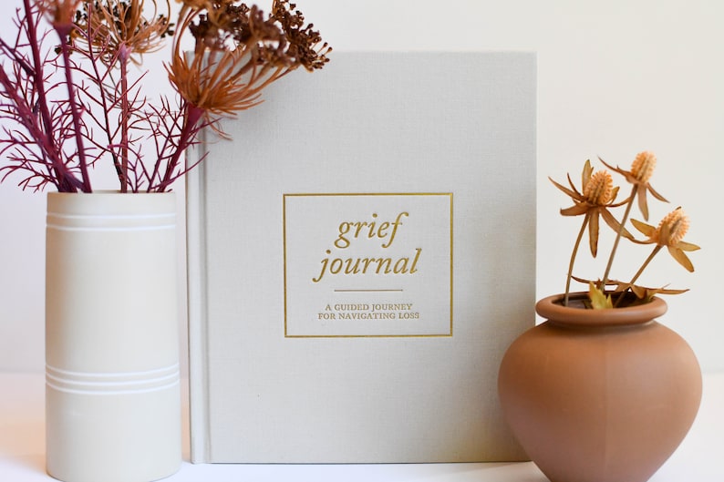 Grief Journal by Duncan & Stone - Teal | Memorial Gift for Loss of Mother | Sympathy Gift Box | Self Care Journal for Bereavement | Condolence Care Package | Funeral Gift Basket | Self Care Journal for Bereavement  | Sympathy Gift for Friend