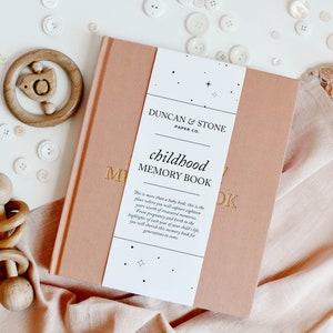 Baby Memory Book for New Mom Gift | Baby Photo Album from Birth-18 | Childhood Keepsake Journal and Scrapbook | Pregnancy & Baby Shower Gift