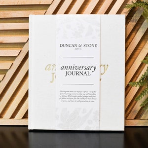 Anniversary Journal by Duncan & Stone | Wedding Journal Book For Couples | Marriage Scrapbook Gift | Memory Gifts for Couples | Keepsake for Anniversaries | Perfect Couples Book | Best Couples Journal  | Wedding Journal Made to Last