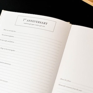 Anniversary Journal by Duncan & Stone | Wedding Journal Book For Couples | Marriage Scrapbook Gift | Memory Gifts for Couples | Keepsake for Anniversaries | Perfect Couples Book | Best Couples Journal  | Wedding Journal Made to Last