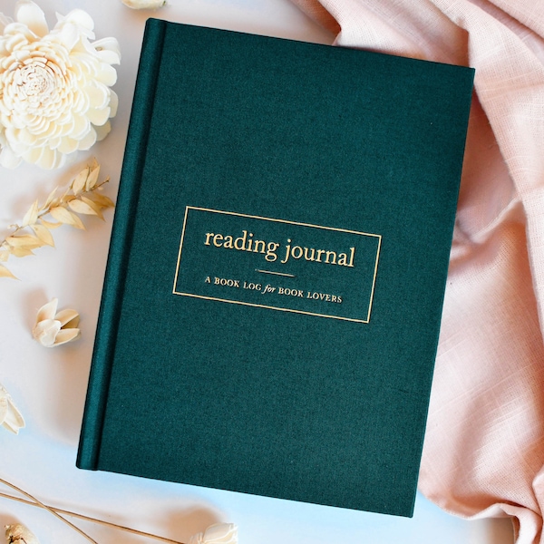 Reading Journal for Book Lover | Book Tracker for Booktok or Book Nerd | Book Club Gift for Readers | Planner for Bookish Teacher Librarian