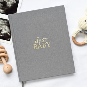 Dear Baby: A Pregnancy Prayer Journal & Memory Book for Expecting Moms by Duncan & Stone | Pregnancy Keepsake | Scrapbook Album for Milestones | Baby Announcement | New Mom to Be Gift