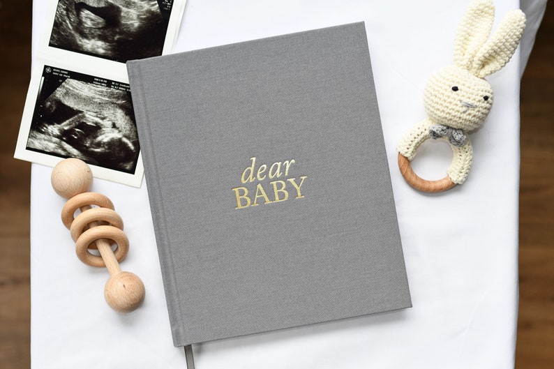 Dear Baby: A Pregnancy Prayer Journal & Memory Book for Expecting Moms by Duncan & Stone | Pregnancy Keepsake | Scrapbook Album for Milestones | Baby Announcement | New Mom to Be Gift