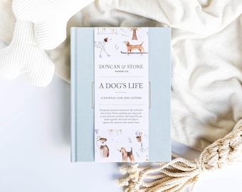 Dog Memory Book: Puppy Keepsake Journal with Gold Foil