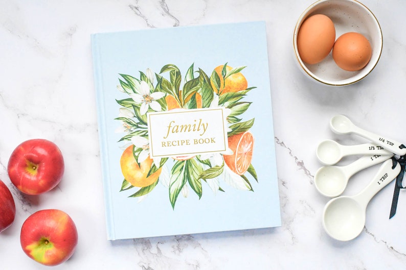 Family Recipe Book & Keepsake Journal | Recipe Binder and Blank Cookbook | Gift for Wife | Gift for Mom | Gift for Grandma 