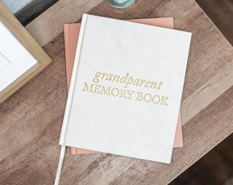 Grandparent Memory Book & Photo Album: New Grandma Gift | Keepsake Scrapbook for Mom Dad Nana Grandpa | Christmas Gift for Parents