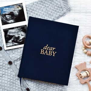 Dear Baby: A Pregnancy Prayer Journal & Memory Book for Expecting Moms by Duncan & Stone | Pregnancy Keepsake | Scrapbook Album for Milestones | Baby Announcement | New Mom to Be Gift