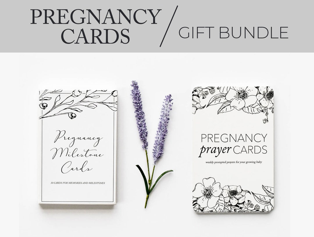 Pregnancy Gift Set for Expecting Mom Pregnancy Prayer Cards Pregnancy