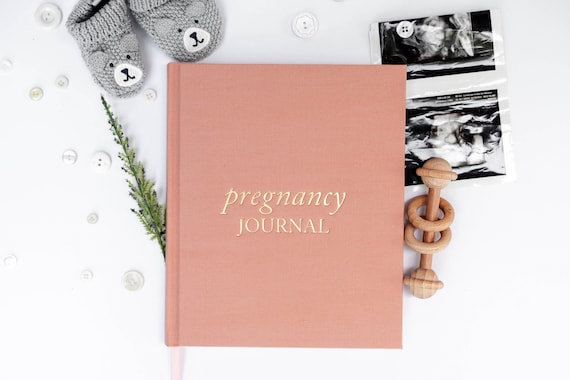 Linen Pregnancy Journal: Weekly Diary, Expecting Mom Gift