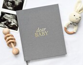 Pregnancy Prayer Journal and Memory Book for Expecting Mom Mothers Day Gift Linen Keepsake Journal and Baby Photo Album for New Mom