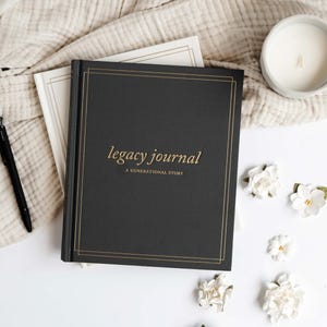 Linen Legacy Journal: Family Tree, Guided Prompts, Grandparent Gift