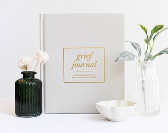 Grief Journal: Linen Hardcover Memory Keepsake