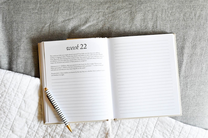 Pregnancy Journal Baby Memory Book Expecting Mom Gift Etsy