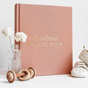 Baby Memory Book for New Mom Gift | Baby Photo Album from Birth-18 | Childhood Keepsake Journal and Scrapbook | Pregnancy & Baby Shower Gift