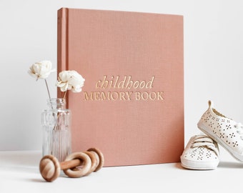 Baby Memory Book for New Mom Gift | Baby Photo Album from Birth-18 | Childhood Keepsake Journal and Scrapbook | Pregnancy & Baby Shower Gift