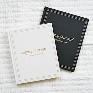 Legacy Journal BUNDLE: Grandparent Journal and Memory Book | Christmas Gift for Grandma or Dad | New Grandparents Gift | Family Tree Book